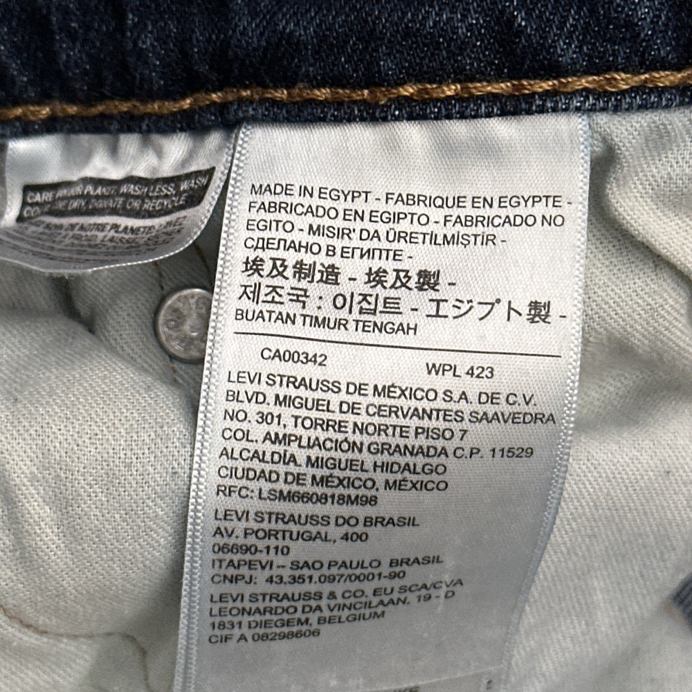 Levi's 511 Jeans Men's 33x30* Slim Fit Straight Leg Dark Wash Denim Stretch EUC - Picture 6 of 11